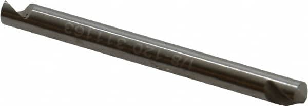 Hertel - 1/8" Head Diam, 1/8" Shank Diam, 1 Flute 120° High Speed Steel Countersink - USA Tool & Supply
