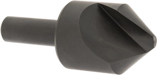 Hertel - 1-1/4" Head Diam, 1/2" Shank Diam, 1 Flute 82° High Speed Steel Countersink - USA Tool & Supply