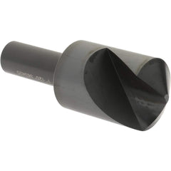 1″ Head Diam, 1/2″ Shank Diam, 1 Flute 120° High Speed Steel Countersink 2-3/4″ OAL, Straight Shank