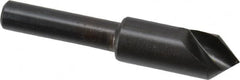 Hertel - 3/8" Head Diam, 1/4" Shank Diam, 1 Flute 82° High Speed Steel Countersink - USA Tool & Supply