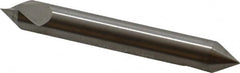 Hertel - 1/4" Head Diam, 1/4" Shank Diam, 1 Flute 60° High Speed Steel Countersink - USA Tool & Supply