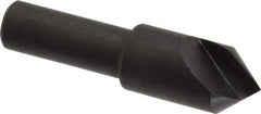 Hertel - 1/2" Head Diam, 3/8" Shank Diam, 1 Flute 82° High Speed Steel Countersink - 2" OAL, Straight Shank - USA Tool & Supply