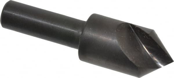Hertel - 5/8" Head Diam, 3/8" Shank Diam, 1 Flute 82° High Speed Steel Countersink - USA Tool & Supply