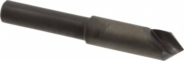 Hertel - 5/16" Head Diam, 1/4" Shank Diam, 1 Flute 82° High Speed Steel Countersink - USA Tool & Supply