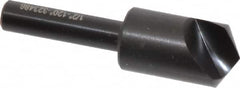 Hertel - 1/2" Head Diam, 1/4" Shank Diam, 1 Flute 120° High Speed Steel Countersink - USA Tool & Supply