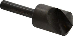 Hertel - 5/8" Head Diam, 1/4" Shank Diam, 1 Flute 120° High Speed Steel Countersink - USA Tool & Supply
