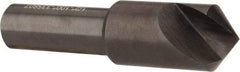 Hertel - 1/2" Head Diam, 1/4" Shank Diam, 1 Flute 100° High Speed Steel Countersink - 2" OAL, Straight Shank - USA Tool & Supply