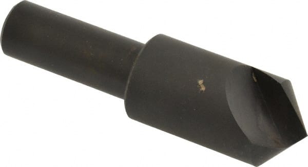 Hertel - 3/4" Head Diam, 1/2" Shank Diam, 1 Flute 100° High Speed Steel Countersink - USA Tool & Supply