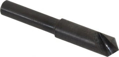Hertel - 5/16" Head Diam, 1/4" Shank Diam, 1 Flute 100° High Speed Steel Countersink - USA Tool & Supply