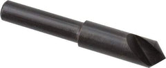 Hertel - 5/16" Head Diam, 1/4" Shank Diam, 1 Flute 90° High Speed Steel Countersink - 2" OAL, Straight Shank - USA Tool & Supply