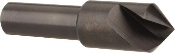 Hertel - 1/2" Head Diam, 3/8" Shank Diam, 1 Flute 90° High Speed Steel Countersink - USA Tool & Supply