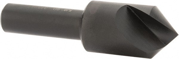 Hertel - 5/8" Head Diam, 3/8" Shank Diam, 1 Flute 90° High Speed Steel Countersink - USA Tool & Supply
