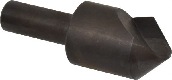 Hertel - 1" Head Diam, 1/2" Shank Diam, 1 Flute 90° High Speed Steel Countersink - USA Tool & Supply