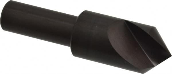 Hertel - 3/4" Head Diam, 1/2" Shank Diam, 1 Flute 90° High Speed Steel Countersink - USA Tool & Supply