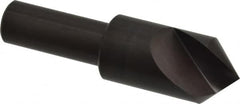 Hertel - 3/4" Head Diam, 1/2" Shank Diam, 1 Flute 90° High Speed Steel Countersink - USA Tool & Supply