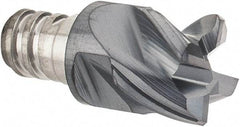 Iscar - MM EC-CF Grade IC908 Carbide End Milling Tip Insert - TiAlN Finish, 4 Flutes, 5/16" Cutting Diam, 0.22" Depth of Cut, 0.393" Extension, 38° Helix - USA Tool & Supply