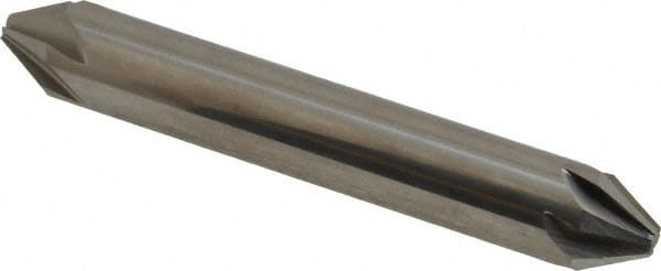 Hertel - 3/8" Head Diam, 3/8" Shank Diam, 6 Flute 60° Solid Carbide Countersink - USA Tool & Supply