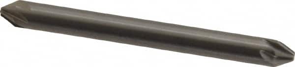 Hertel - 3/16" Head Diam, 3/16" Shank Diam, 6 Flute 60° Solid Carbide Countersink - USA Tool & Supply