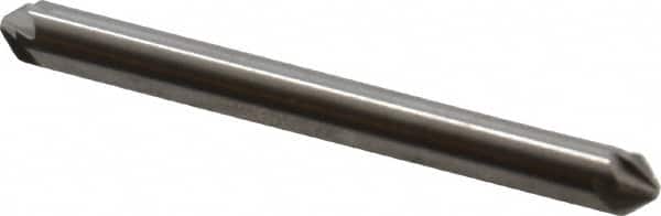 Hertel - 3/16" Head Diam, 3/16" Shank Diam, 6 Flute 82° Solid Carbide Countersink - USA Tool & Supply