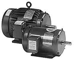 Baldor - 1/2 Max hp, 1,725 Max RPM, Electric AC DC Motor - 208, 230, 460 V Input, Three Phase, 48 Frame - USA Tool & Supply