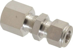 Ham-Let - 1/2" OD, Grade 316Stainless Steel Bulkhead Female Connector - Comp x FNPT Ends - USA Tool & Supply