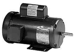 Baldor - 1/3 Max hp, 1,725 Max RPM, Electric AC DC Motor - 115, 208, 230 V Input, Single Phase, 56 Frame - USA Tool & Supply