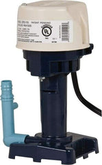 Little Giant Pumps - 1 Amp, 115 Volt, 1/50 hp, 1 Phase, Thermal Plastic Evaporative Cooler Pumps Machine Tool & Recirculating Pump - 8.3 GPM, 11 psi, 9" Overall Height, 4-1/2" Body Length, ABS Impeller, Open Fan Cooled Motor - USA Tool & Supply