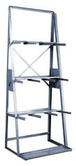 Made in USA - 3,000 Lb Capacity, Gray Vertical Bar Storage Rack - 36" Wide x 84" High x 24" Deep - USA Tool & Supply