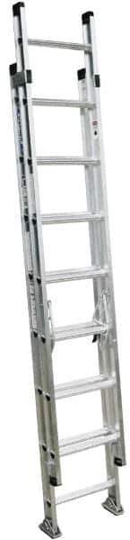 Werner - 28' High, Type I Rating, Aluminum Extension Ladder - 250 Lb Capacity, 25' Working Length - USA Tool & Supply