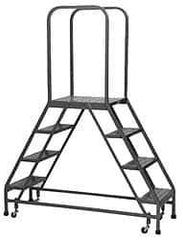 PW Platforms - 4 Step Platform - 800 Lb Capacity, 40" Platform Height, 20" Base Width x 55" Base Depth - USA Tool & Supply