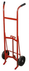 Made in USA - 30 & 55 Gal Drum Hand Truck - 25-1/2" Wide x 59" High, 2 Wheels - USA Tool & Supply