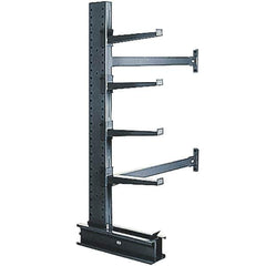 Made in USA - 6' High Single Sided "Add-On" Cantilever Rack - With Lip, 8,100 Lb Capacity, 33" Base Length, 12" Arm Length - USA Tool & Supply