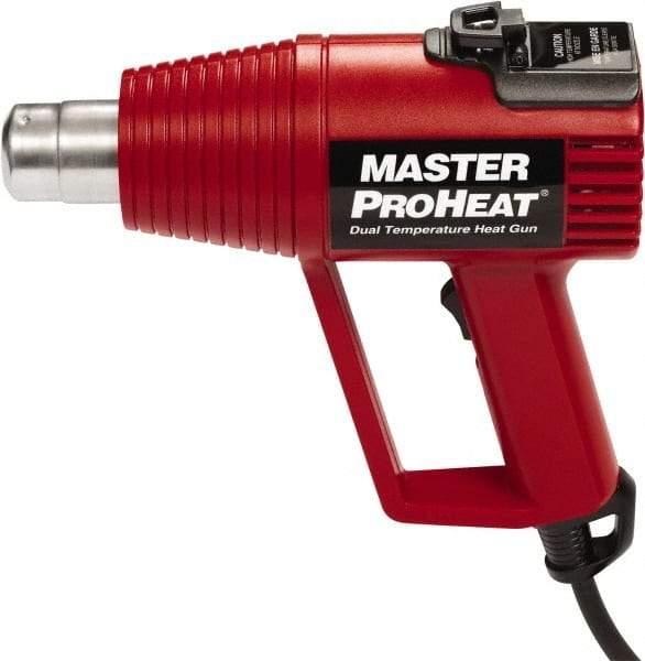 Master Appliance - 500 to 1,000°F Heat Setting, 16 CFM Air Flow, Heat Gun - 120 Volts, 11 Amps, 1,300 Watts, 6' Cord Length - USA Tool & Supply