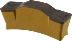 Iscar - 635080TGMF Grade IC8250, 6.35mm Cutting Width Carbide Grooving Insert - 3.8mm Max Depth of Cut, Neutral, 0.8mm Corner Radius, TiCN/Al2O3/TiN Finish - USA Tool & Supply