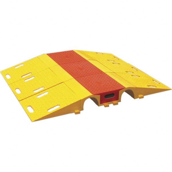 Checkers - On Floor Cable Covers Cover Material: Polyurethane Number of Channels: 1 - USA Tool & Supply