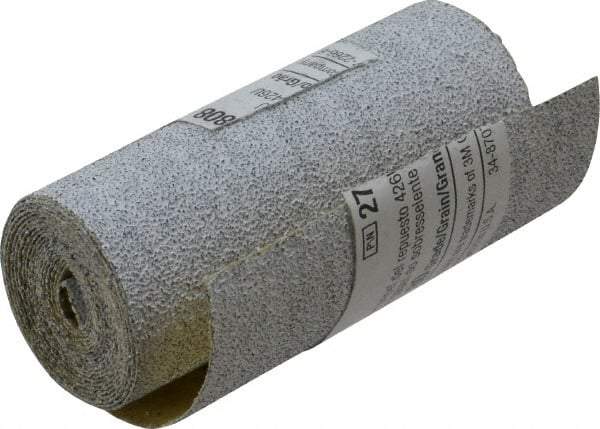 3M - 80 Grit, Silicon Carbide Adhesive Backed Sanding Sheets - Refill Pad Roll, 2-1/2" x 45", Medium Grade, A Weighted Backing - USA Tool & Supply
