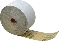 3M - 80 Grit, Silicon Carbide Adhesive Backed Sanding Sheets - Sheet Roll, 2-3/4" x 25 Yds., Medium Grade, A Weighted Backing - USA Tool & Supply