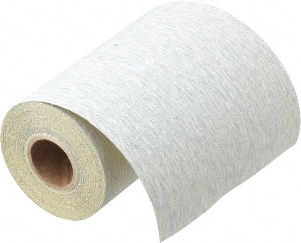 3M - 180 Grit, Silicon Carbide Adhesive Backed Sanding Sheets - Sandpaper Roll, 4-1/2" x 10 Yds., Very Fine Grade, A Weighted Backing - USA Tool & Supply