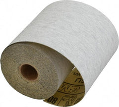 3M - 80 Grit, Silicon Carbide Adhesive Backed Sanding Sheets - Sandpaper Roll, 4-1/2" x 10 Yds., Medium Grade, A Weighted Backing - USA Tool & Supply