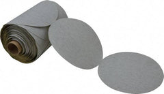 3M - 5" Diam, 120 Grit Silicon Carbide Adhesive PSA Disc - Fine Grade, Gray, A Weighted Backing, Flexible, Use with Random Orbital Sanders - USA Tool & Supply