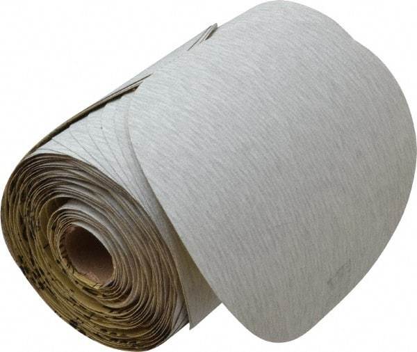 3M - 6" Diam, 220 Grit Silicon Carbide Adhesive PSA Disc - Very Fine Grade, Gray, A Weighted Backing, Flexible, Use with Random Orbital Sanders - USA Tool & Supply