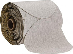 3M - 5" Diam, 80 Grit Silicon Carbide Adhesive PSA Disc - Medium Grade, Gray, A Weighted Backing, Flexible, Use with Random Orbital Sanders - USA Tool & Supply