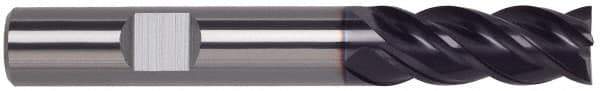 Guhring - 3/4", 2-1/4" LOC, 3/4" Shank Diam, 5" OAL, 4 Flute, Solid Carbide Square End Mill - Single End, FIREX Finish, Spiral Flute, Variable° Helix, Centercutting, Right Hand Cut, Right Hand Flute, Series 4250 - USA Tool & Supply