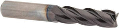 Guhring - 3/8", 1" LOC, 3/8" Shank Diam, 2-1/2" OAL, 4 Flute, Solid Carbide Square End Mill - Single End, FIREX Finish, Spiral Flute, 35/38° Helix, Centercutting, Right Hand Cut, Right Hand Flute, Series 3114 - USA Tool & Supply