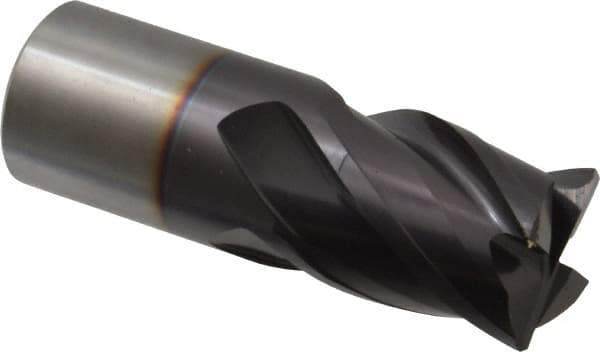 Guhring - 1", 1" LOC, 1" Shank Diam, 3" OAL, 4 Flute, Solid Carbide Square End Mill - Single End, FIREX Finish, Spiral Flute, 35/38° Helix, Centercutting, Right Hand Cut, Right Hand Flute, Series 3113 - USA Tool & Supply