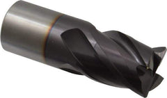 Guhring - 1", 1" LOC, 1" Shank Diam, 3" OAL, 4 Flute, Solid Carbide Square End Mill - Single End, FIREX Finish, Spiral Flute, 35/38° Helix, Centercutting, Right Hand Cut, Right Hand Flute, Series 3113 - USA Tool & Supply