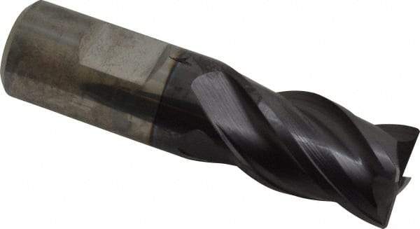 Guhring - 3/4", 1" LOC, 3/4" Shank Diam, 3" OAL, 4 Flute, Solid Carbide Square End Mill - Single End, FIREX Finish, Spiral Flute, 35/38° Helix, Centercutting, Right Hand Cut, Right Hand Flute, Series 3099 - USA Tool & Supply
