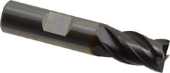 Guhring - 1/2", 5/8" LOC, 1/2" Shank Diam, 2-1/2" OAL, 4 Flute, Solid Carbide Square End Mill - Single End, FIREX Finish, Spiral Flute, 35/38° Helix, Centercutting, Right Hand Cut, Right Hand Flute, Series 3099 - USA Tool & Supply