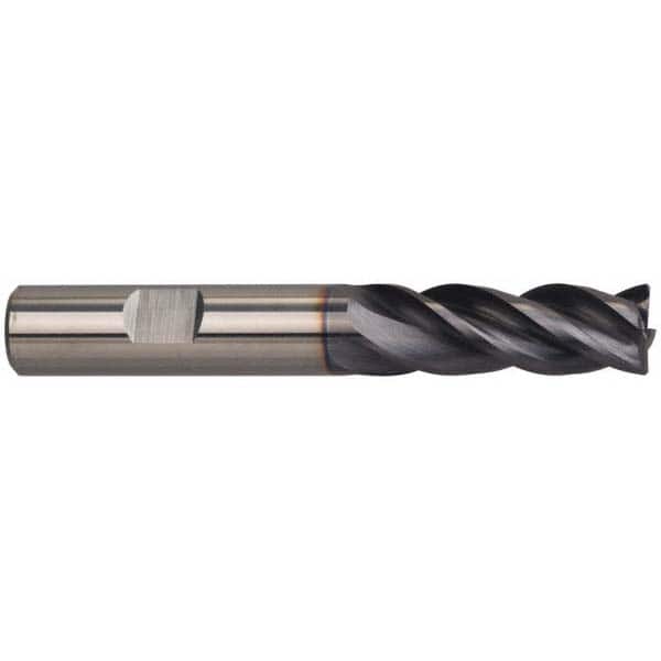 Guhring - 3/4", 1-1/2" LOC, 3/4" Shank Diam, 4" OAL, 4 Flute, Solid Carbide Square End Mill - USA Tool & Supply