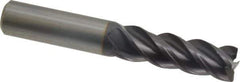 Guhring - 3/8", 1" LOC, 3/8" Shank Diam, 2-1/2" OAL, 4 Flute, Solid Carbide Square End Mill - Single End, FIREX Finish, Spiral Flute, 40/42° Helix, Centercutting, Right Hand Cut, Right Hand Flute, Series 3078 - USA Tool & Supply